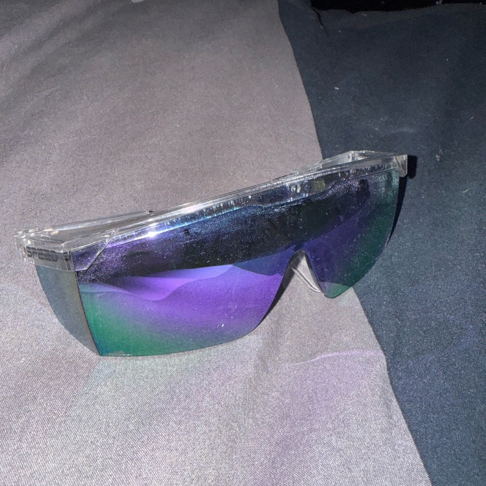 Clear Frame Gradient Sunglasses